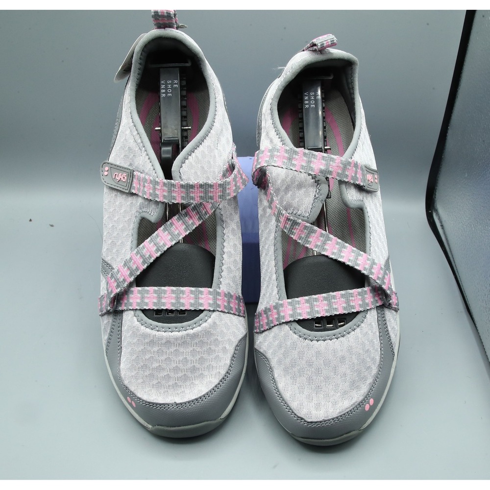 Ryka Kailee Womens 12W Grey Pink Mary Jane Walking Shoes Sneakers CSS Comfort